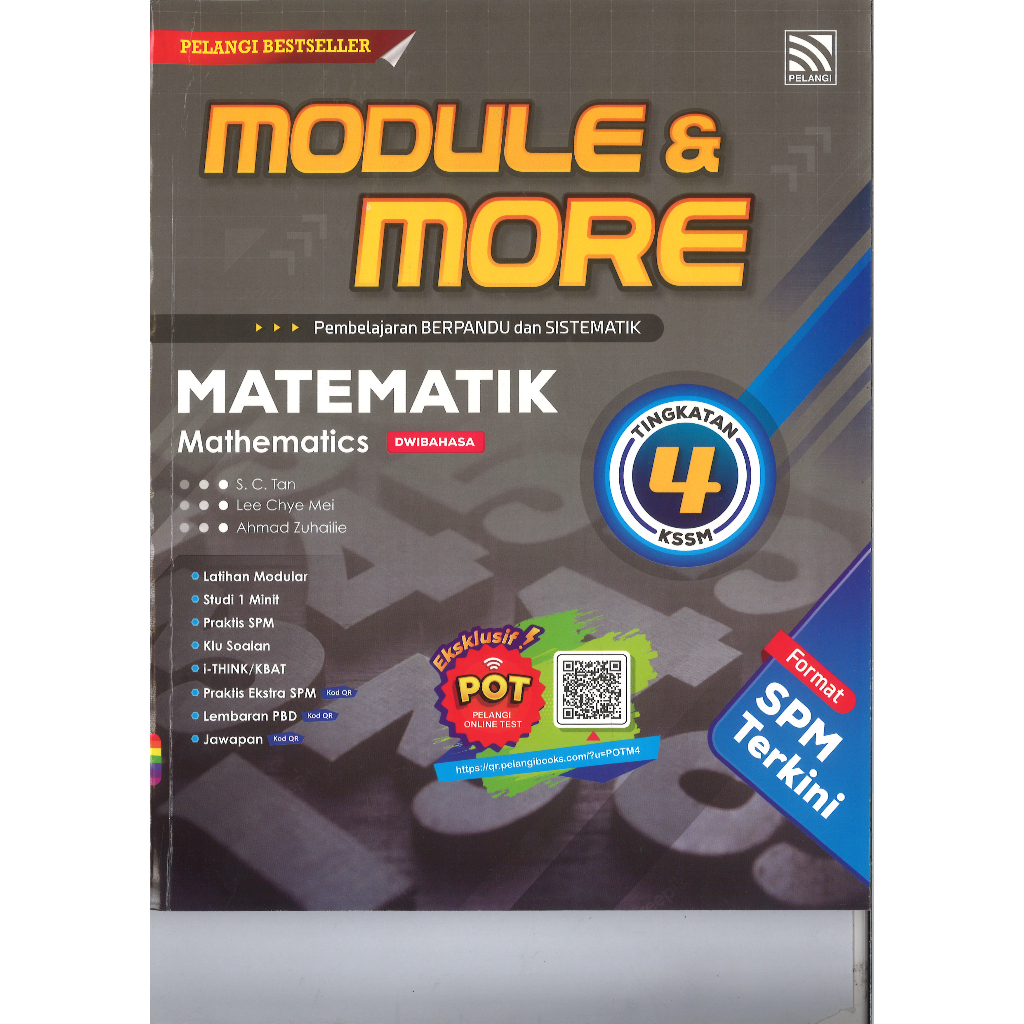 MODULE & MORE SPM MATEMATIK DWIBAHASA TINGKATAN 4 KSSM | Shopee Malaysia