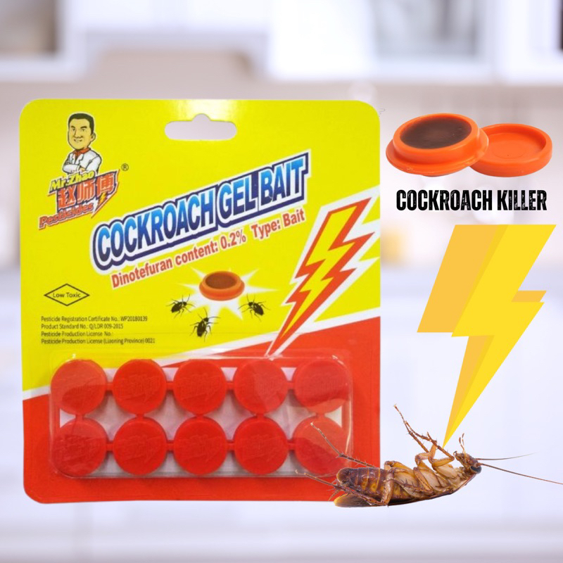 Mr Zhao Cockroach Gel Bait cockroach killer 10 pieces pack Shopee