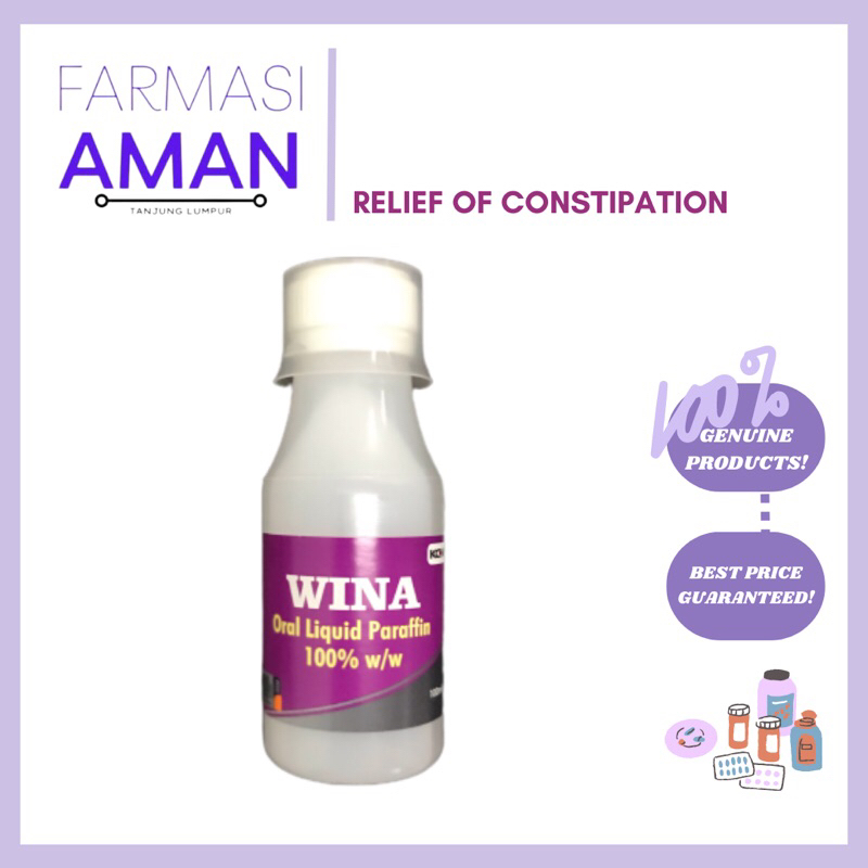 Wina Oral Liquid Paraffin 100 W/W 100ml (Relief Of Constipation