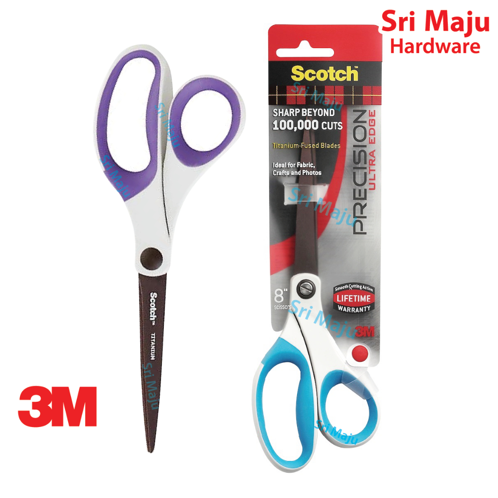 Scotch Precision Ultra-Edge Scissor, 8, Sharp Beyond 100,000 Cuts