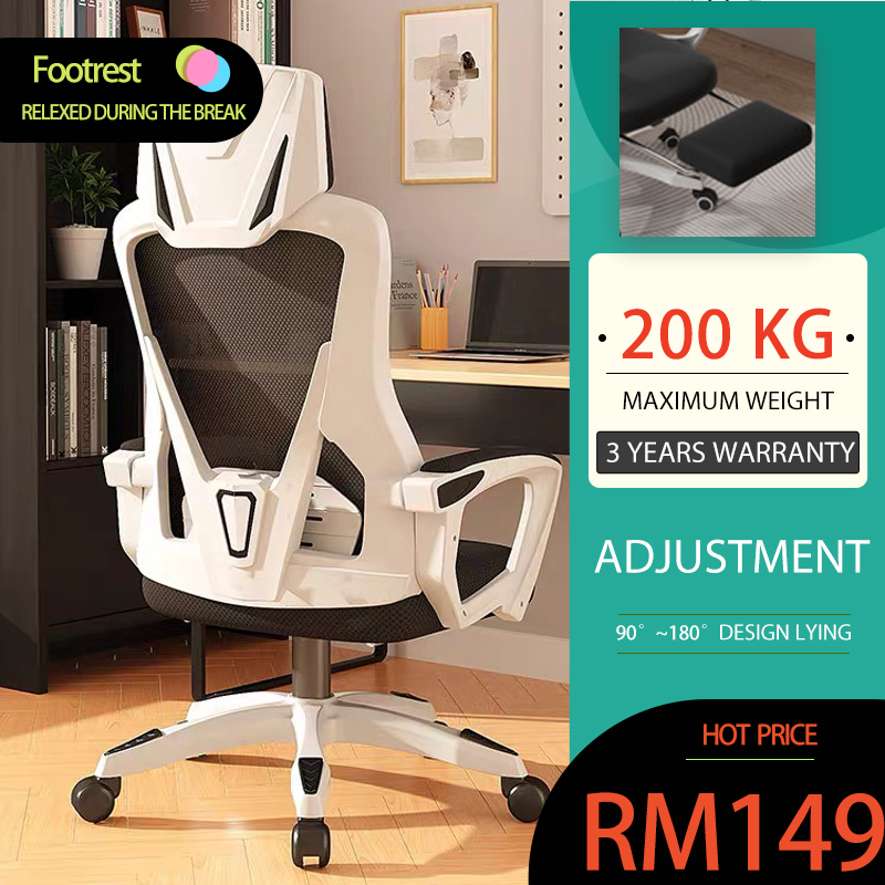 Hbada ergonomic office recliner chair high back online desk chair racing style with lumbar support