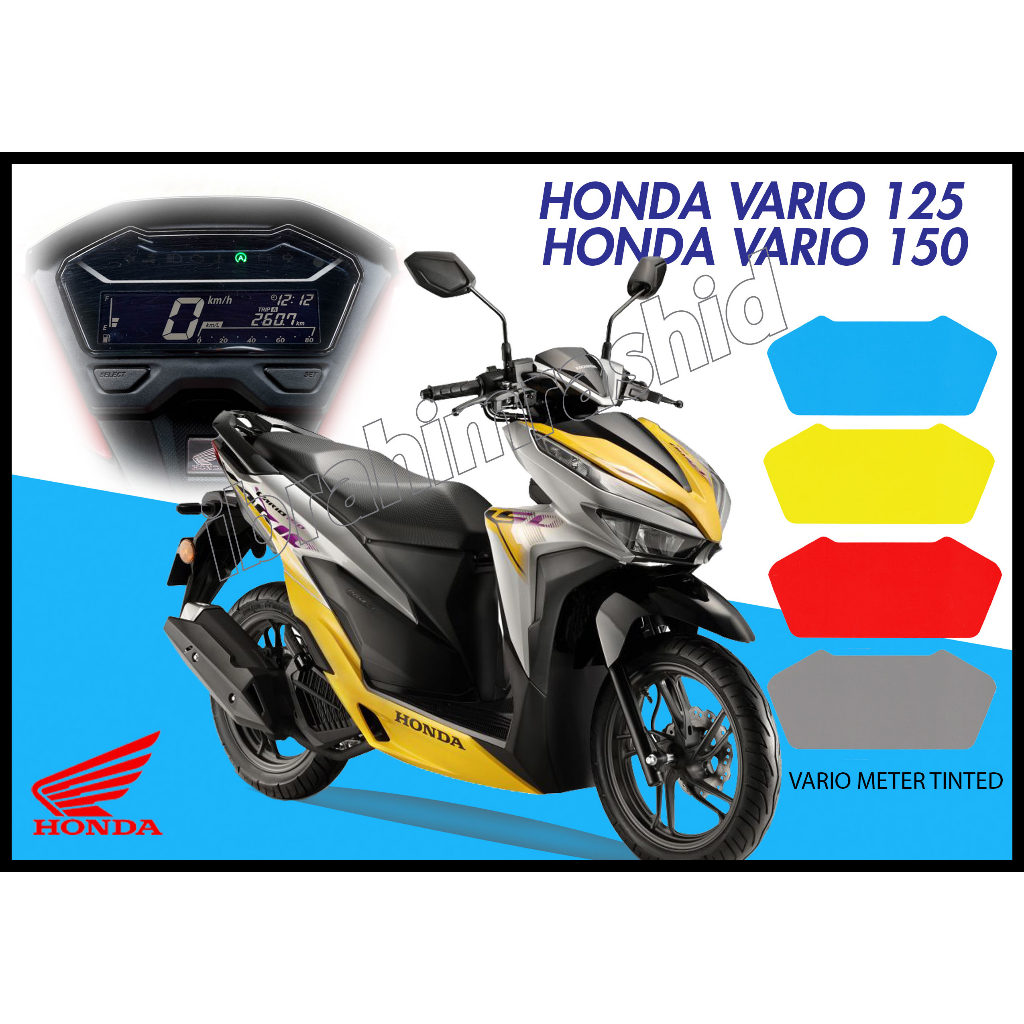 Honda Vario 125 Vario 150 Tinted Meter Sticker Honda Vario Tinted