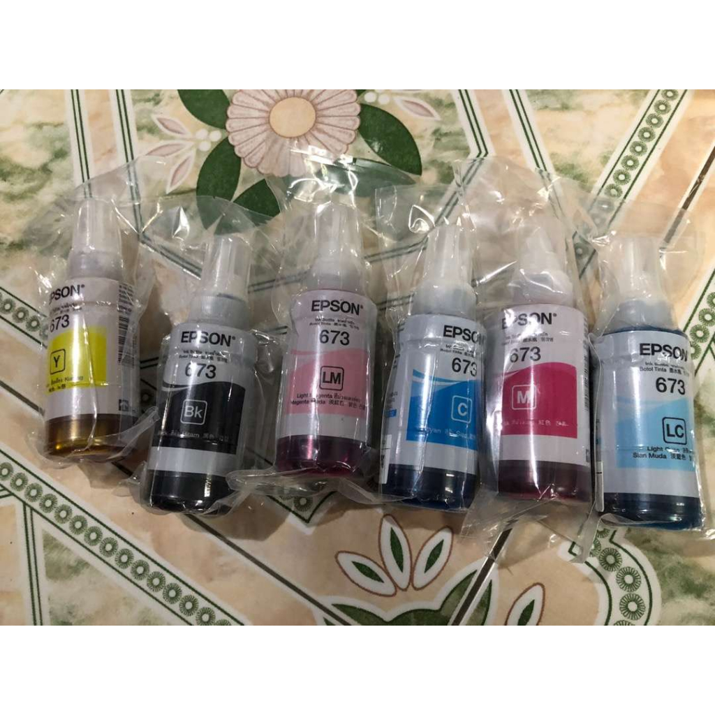 EPSON 673 T673 SERIES FOR PRINTER L800, L805, L810, L850,L1800 | Shopee ...