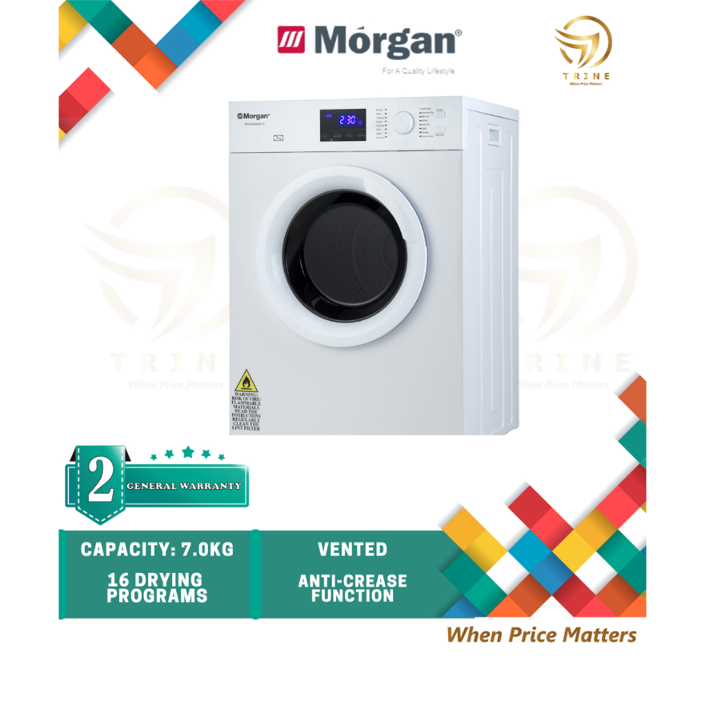 Morgan Dryer MTD-SENSDRY 8 Tumble Dryer 7kg - Venting Type | Shopee ...