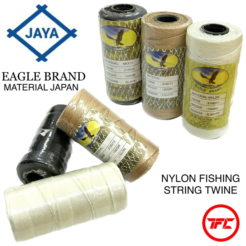 EAGLE BRAND Jaya Nets Nylon Fishing String Twine Line 100g