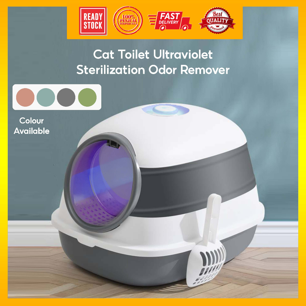*UV* Large Cat Toilet Litter Box Ultraviolet Sterilization Odor Remover