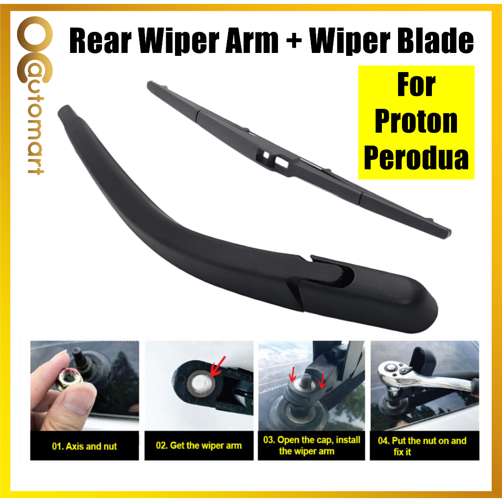 REAR WINDSCREEN WIPER PROTON EXORA PERODUA MYVI VIVA KELISA KENARI REAR ...