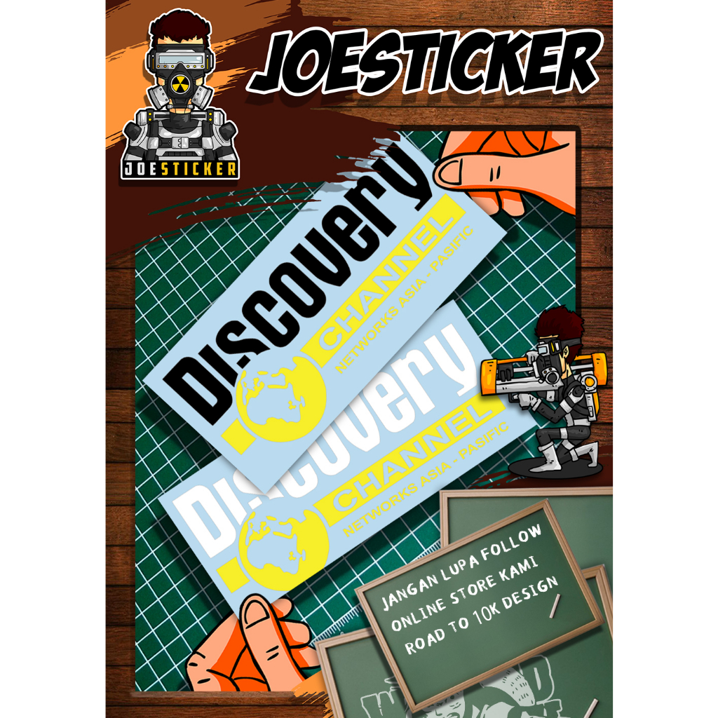 STICKER DISCOVERY CHANEL. ADA PELBAGAI PILIHAN SAIZ DAN DUA PILIHAN ...