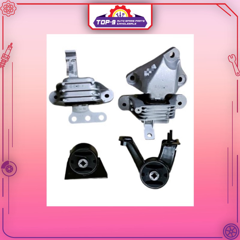 HYUNDAI MATRIX 1.6 1.8 AUTO (2002-2010) ENGINE MOUNTING KIT 4PCS ONE SET MADE BY OEM 1 YEAR WARRANTY BARU SUPPORT LOCAL main image 0
