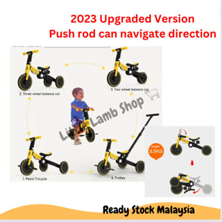 Uonibaby Bike Tricycle Bike 4 into 1 Balance car Pedal Tricycle Baby Trolley Ready Stock Shopee Malaysia