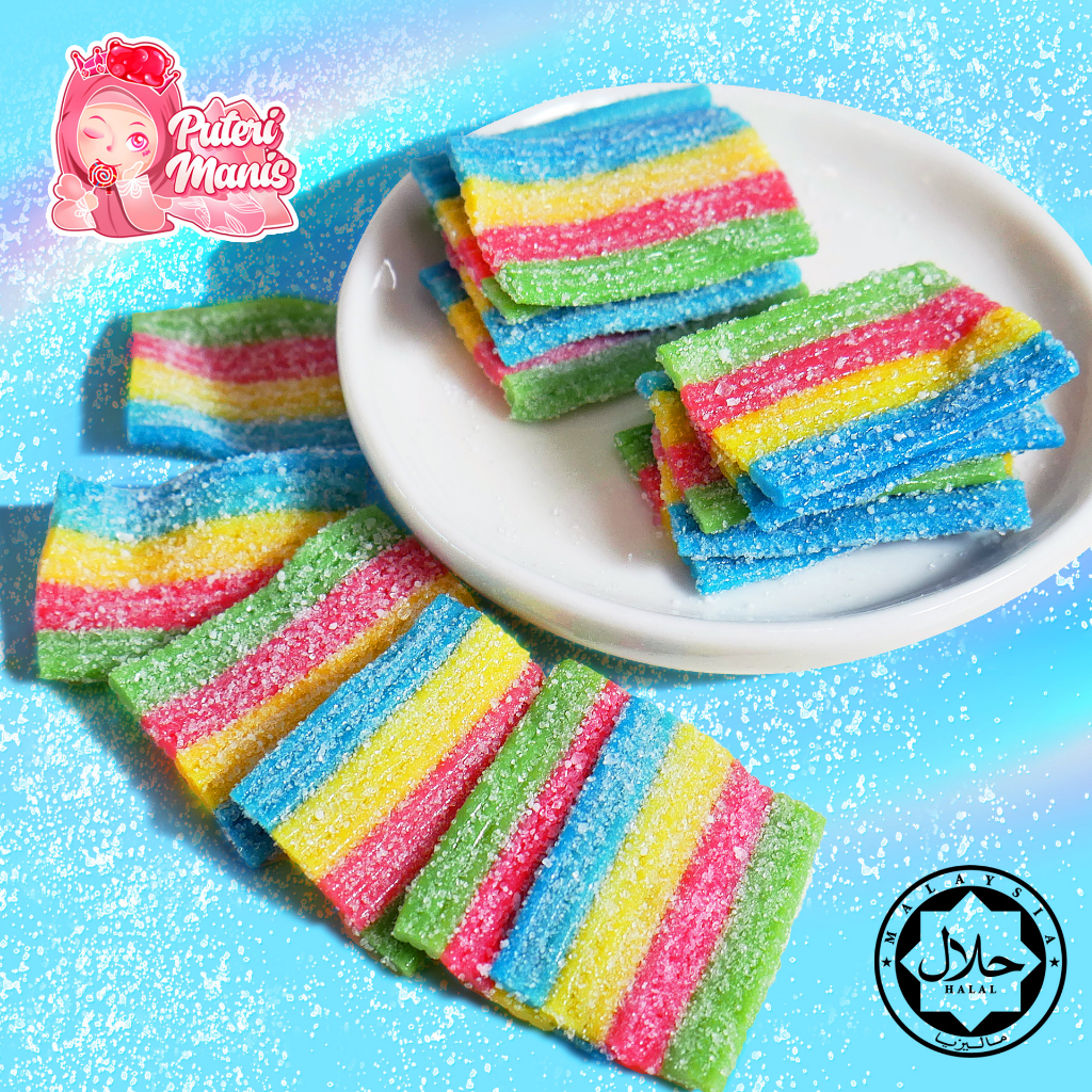 Bebeto Sour Blast Mini Rainbow/TuttiFruiti Soft Candy 100g/ 200g/ 1kg ...