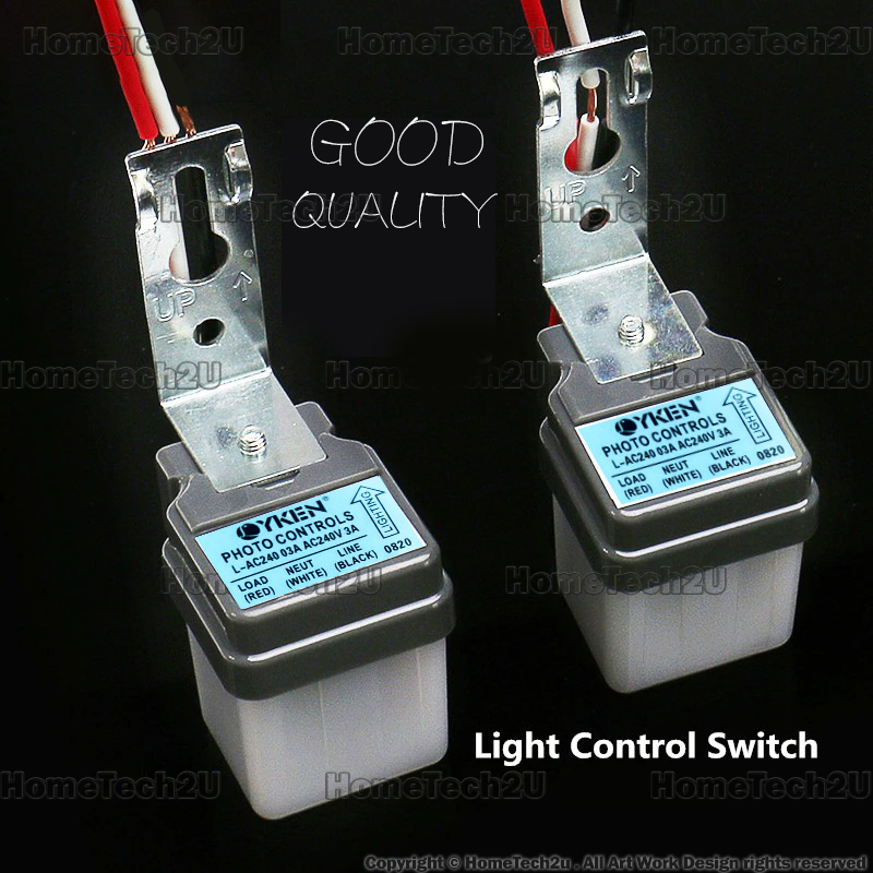 Street Light Switch PhotoSwitch AC 240V 3A 6A 10A Auto On Off Photocell