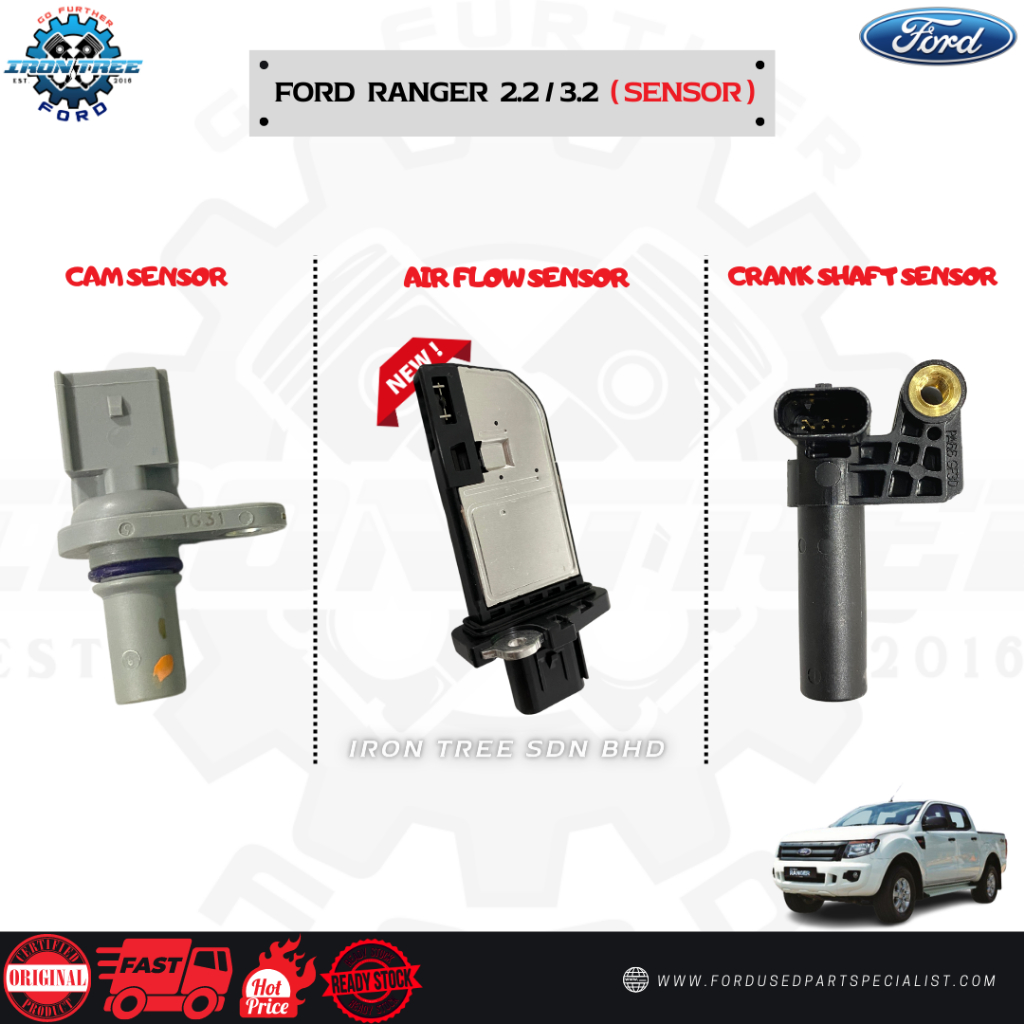 GENUINE FORD RANGER 2.2/3.2 CAM SHAFT/CRANK SHAFT/AIR FLOW SENSOR (ORI ...