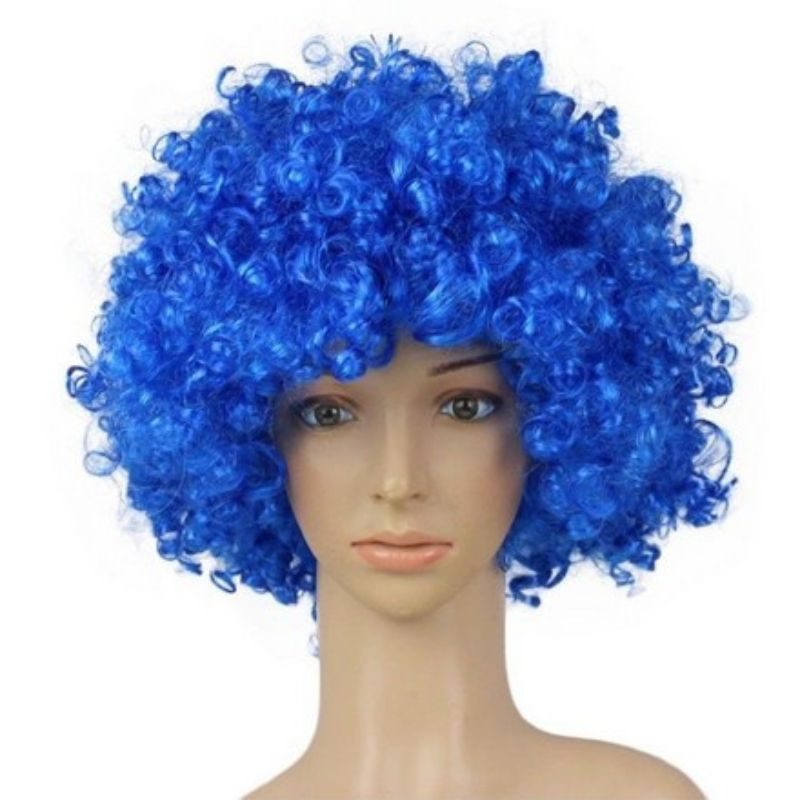 Rambut Palsu Meletup Wig Like Explosive De Halloween Disco Clown Curly ...