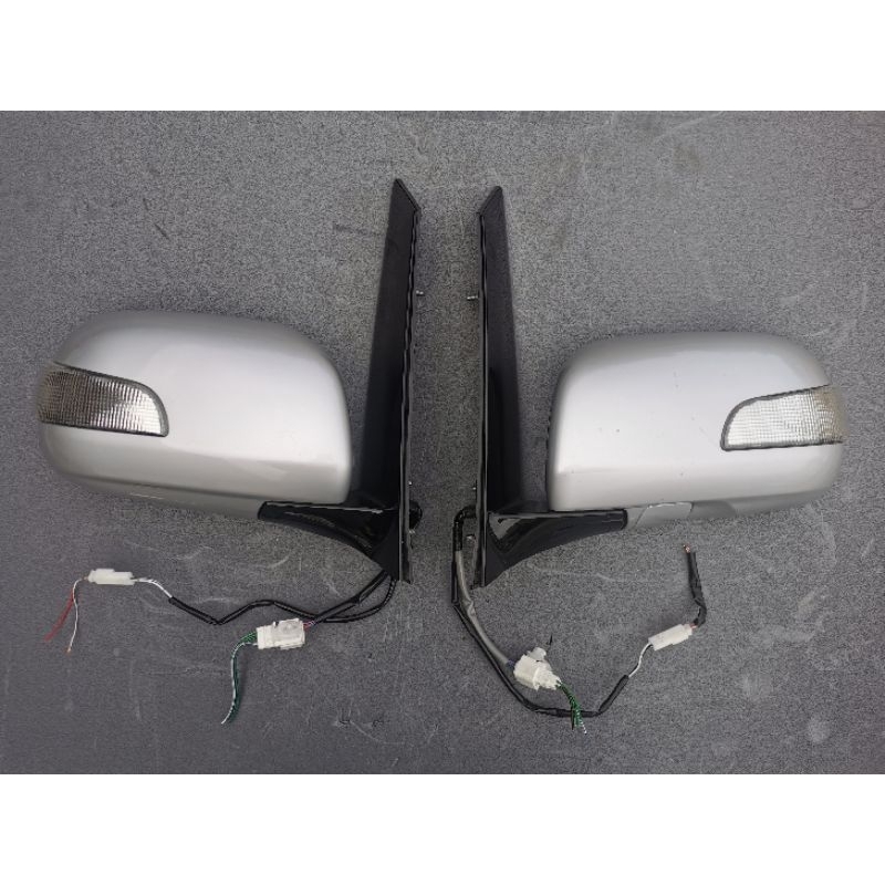 TOYOTA ALPHARD ANH10 MNH10 SIDE MIRROR AUTOFLIP BLUE GLASS Shopee