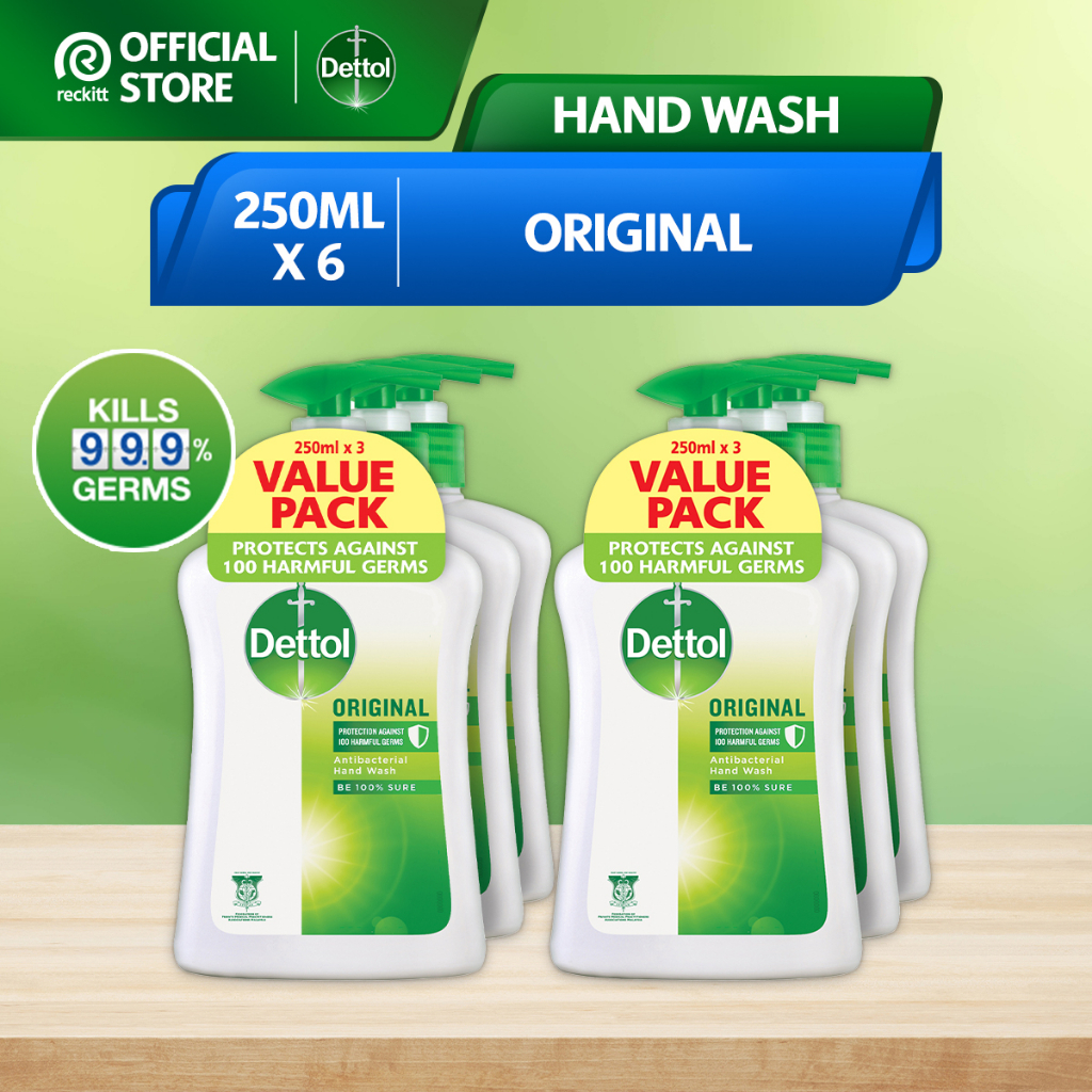 Dettol Antibacterial Hand Wash - Original/Skincare/Sensitive/Cool ...