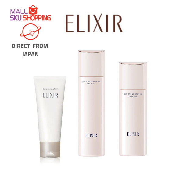 ELIXIR WHITE Purify Cleansing Foam 145g / Lotion 170ml / Emulsion 130ml ...
