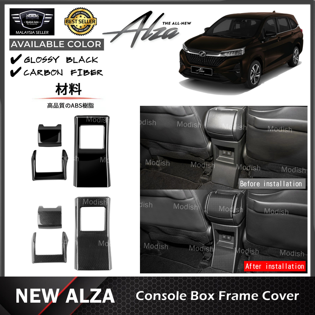 Modish Perodua New Alza 2022-2024 Console Box Frame Cover Garnish ...