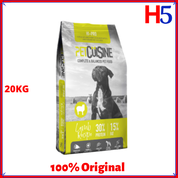 PETCUISINE Hi Pro 20KG Dry Dog Food Makanan Anjing Pet Food