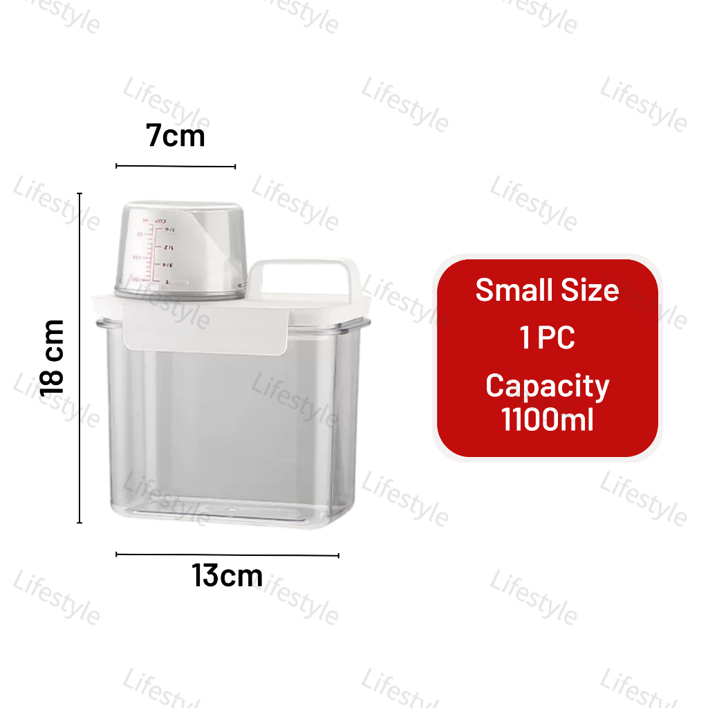 LIFESTYLE 🔥Free Sticker🔥 Laundry Detergent Dispenser Transparent Bottle