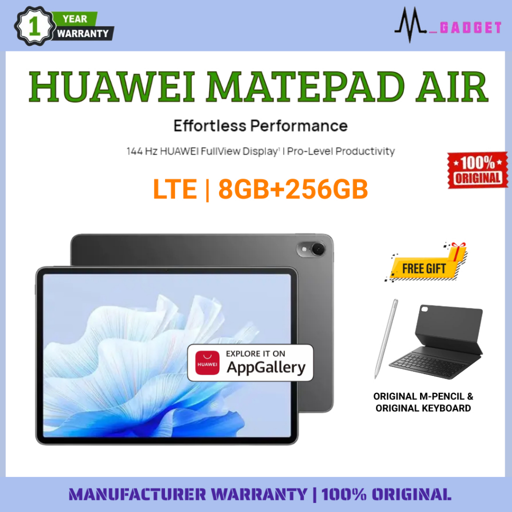 Huawei Matepad Air (LTE 8GB RAM +256GB ROM) | 11.5inch | 144Hz FullView ...