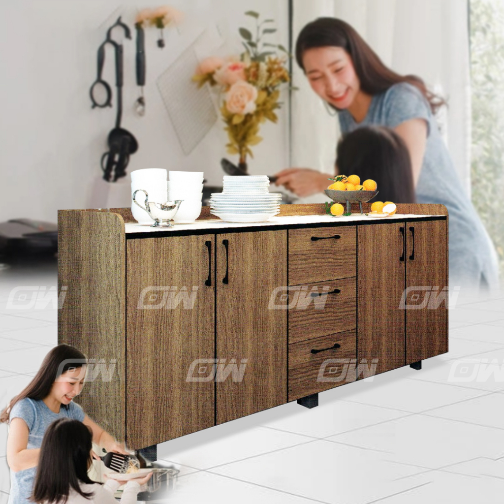 SA 6 Feet Kitchen With Thick Stainless Steel Table Top