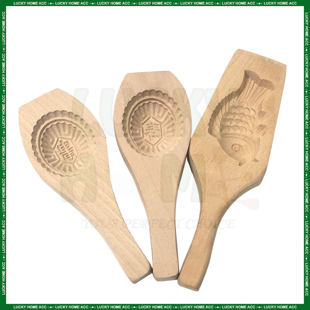 Ready Stock!!! Traditional Wooden Ang Ku Kuih Mould Koi Fish Mould ...