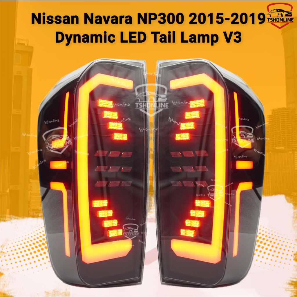 Nissan Navara NP300 Tail lamp with running LED V3/ NP300 tail lamp ...