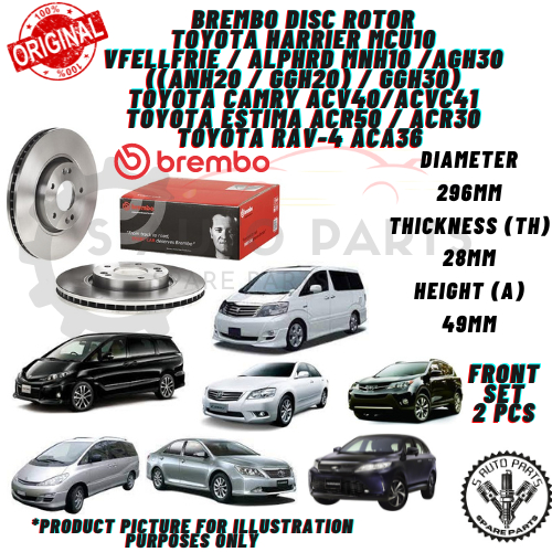 TOYOTA CAMRY (ACV40/ACV50) / ESTIMA (ACR50) / VELLFIRE/ALPHARD (ANH20 ...