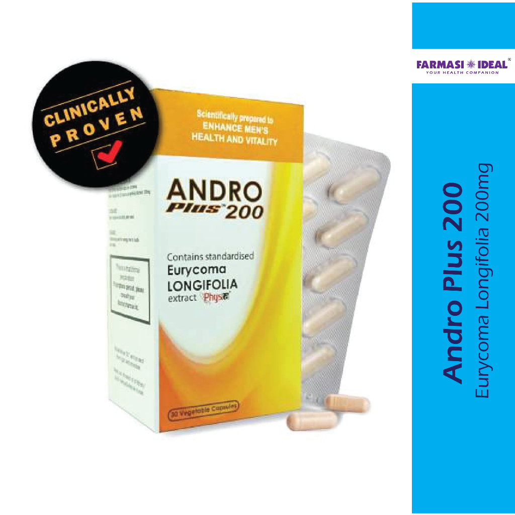 Andro Plus 200 Enhance Men's Health & Vitality Contains Tongkat Ali ...