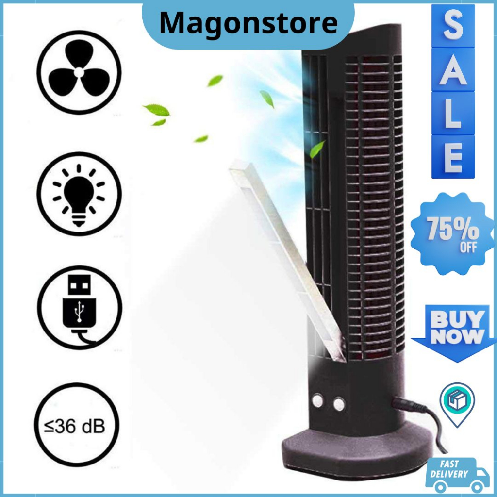 TOWER FAN AIR COOLING USB Tower Fan & Light Protable USB Cooling tower