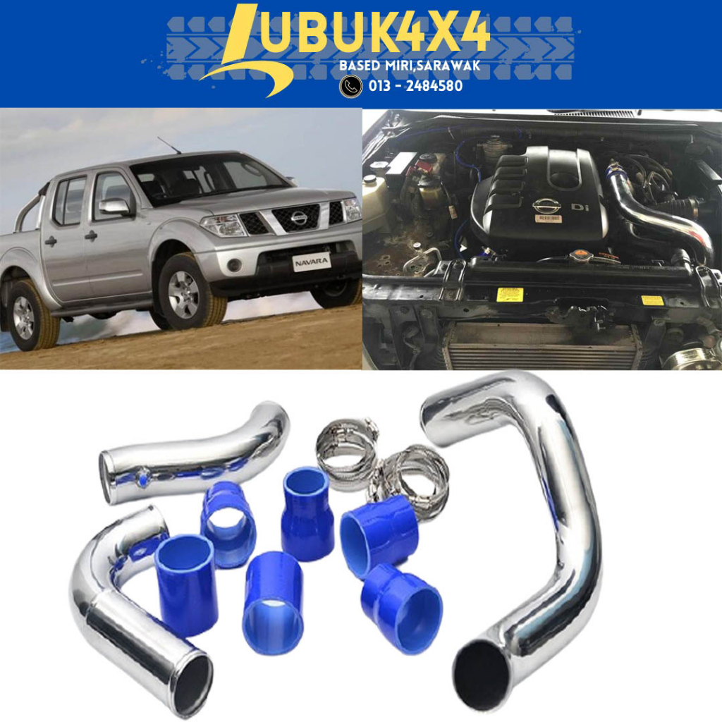 Turbo Intercooler Piping Kit For Nissan Navara D40 Pickup 2.5L YD25 DDTi - Direct Bolt