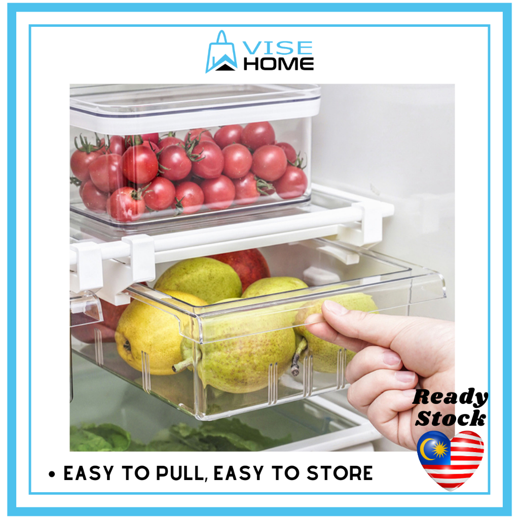 Refrigerator Drawer Organizer Transparent Fridge Storage Drawer Fridge
