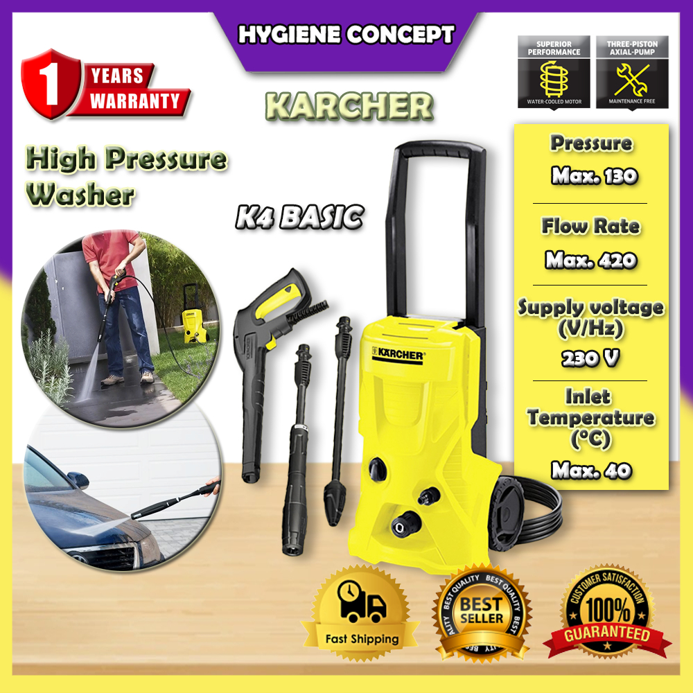 KARCHER K4 Basic High Pressure Washer 130 Bar / Water Jet High Pressure