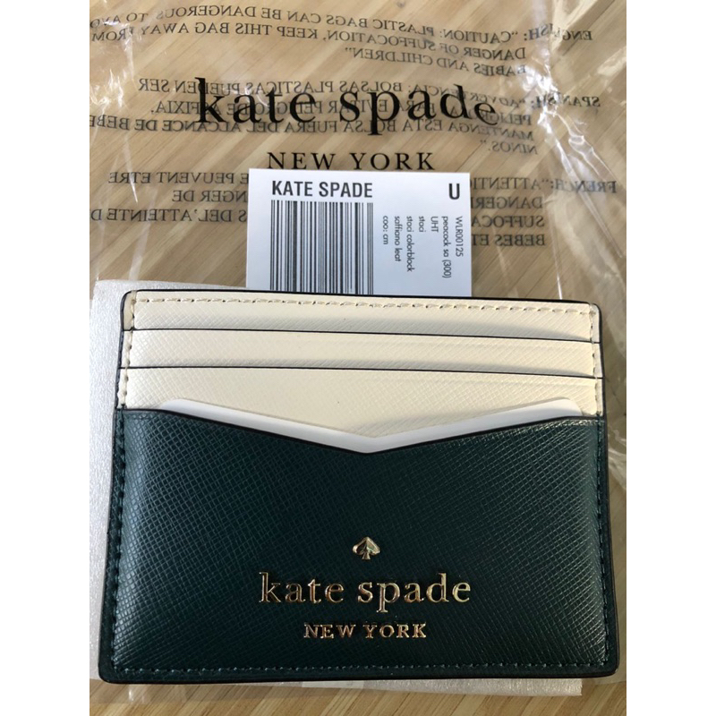 Kate Spade Staci Colorblock Saffiano Large Continental Wallet Clutch Peacock