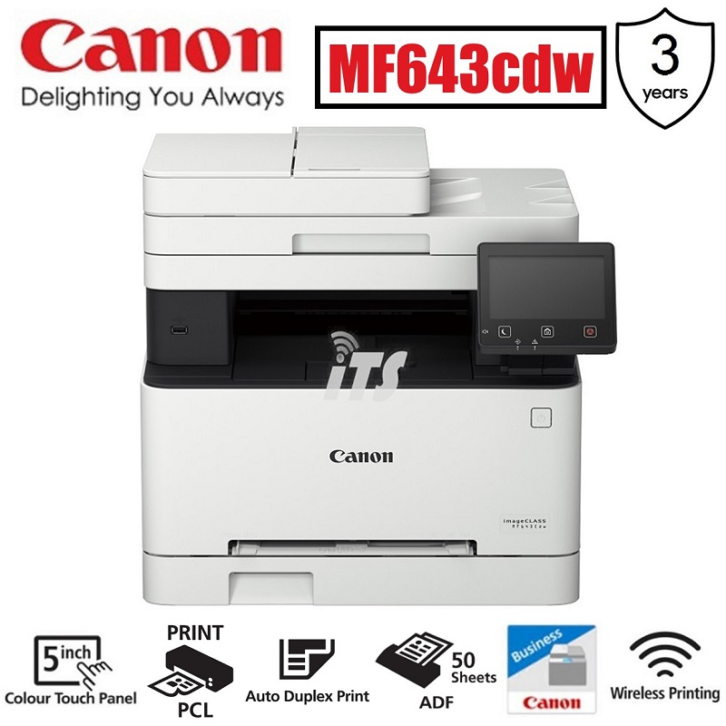 Canon imageCLASS MF643cdw Color Laser Printer (Print/Scan/Copy/Wireless ...