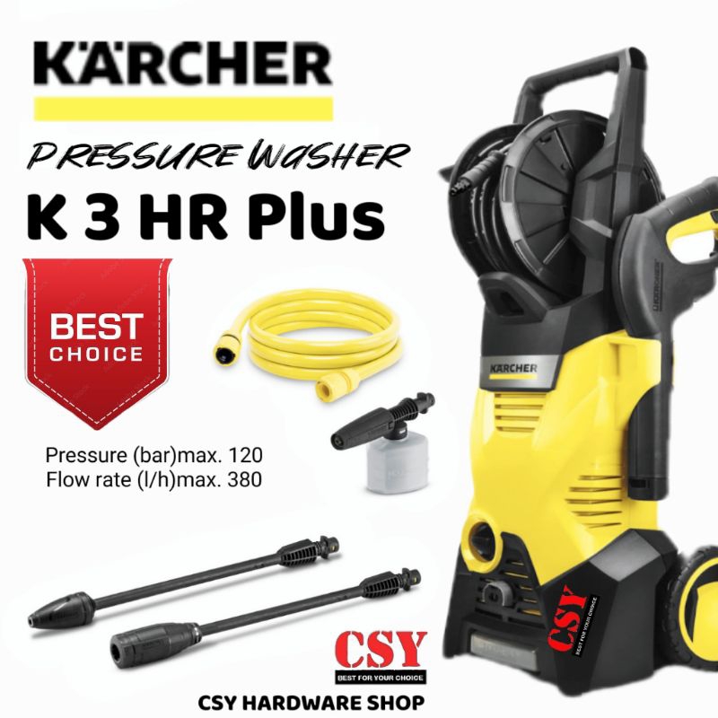 KARCHER PRESSURE WASHER K3 HR PLUS / WATERJET TAHAN | Shopee Malaysia