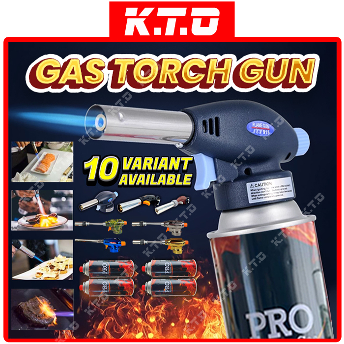 Portable Multipurpose Gas Torch Gun Butane Gas Flame Gun Thrower
