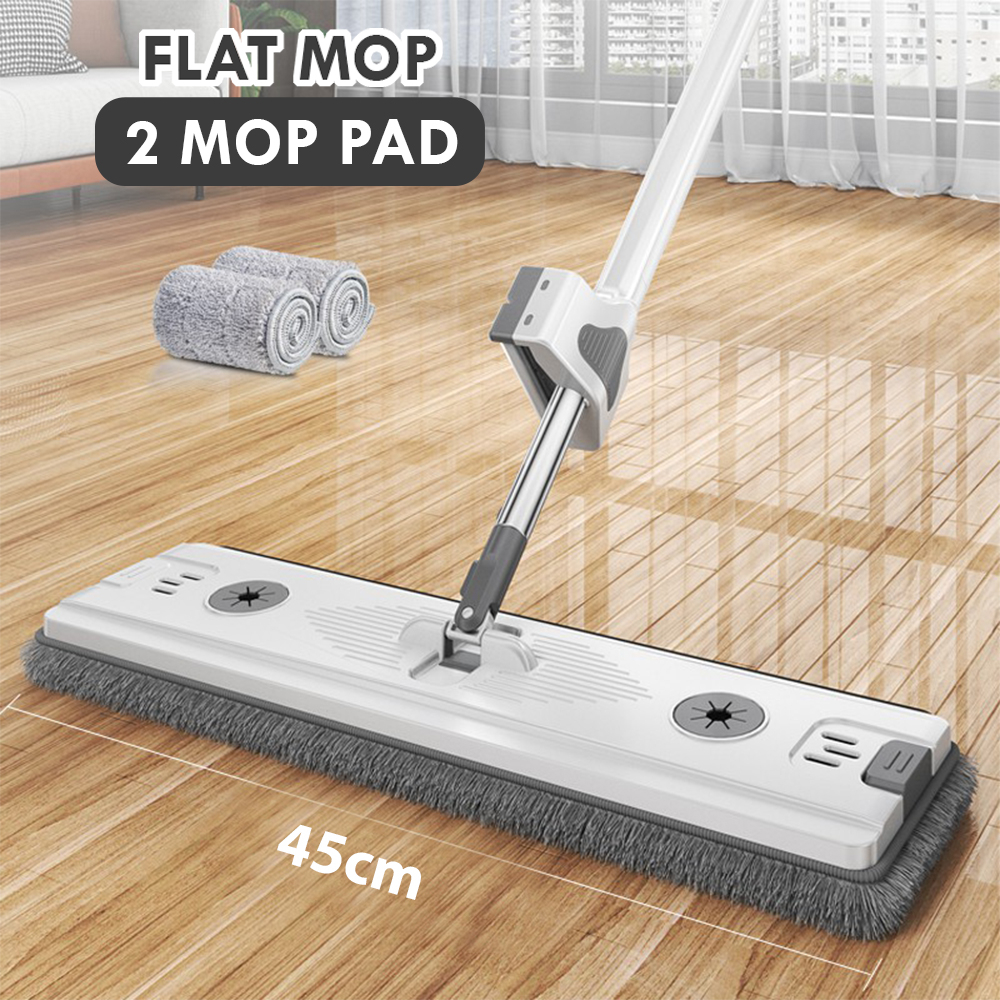 ILOVEHOME NEW Model 50CM XL Magic Flat Mop Hands Free Lazy Mop Dry ...