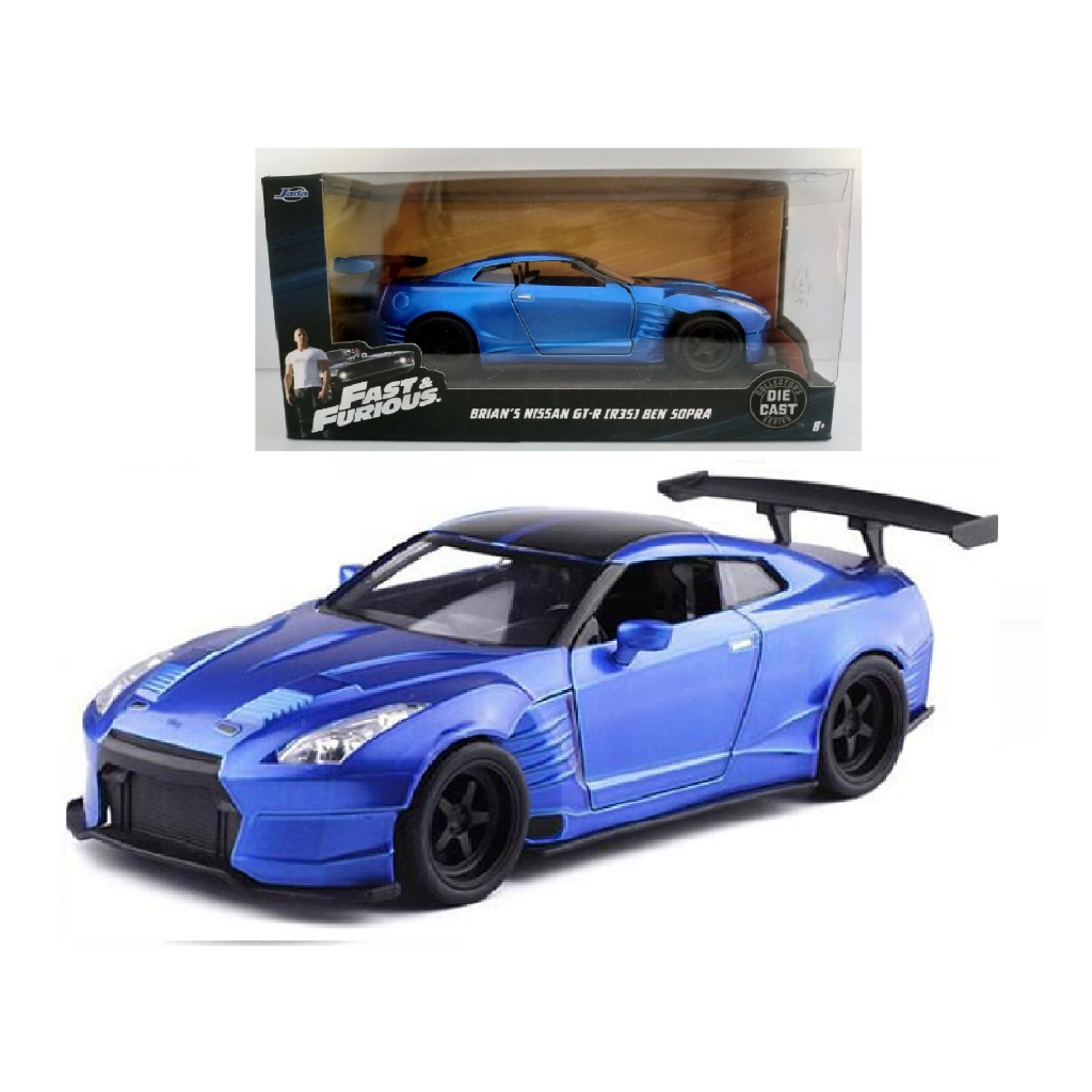 JADA 1:24 Fast & Furious 8 F8 Brian's Nissan GT-R GTR R35 Ben Sopra Die ...