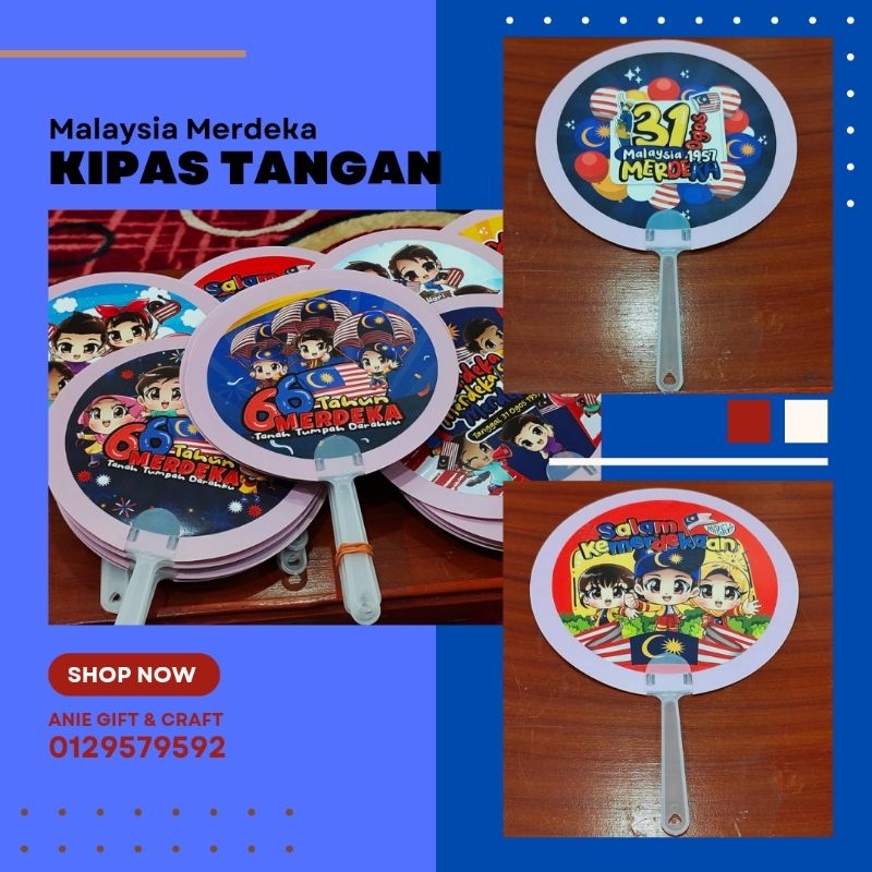 Ready Stock Fan / Kipas Tangan Sempena Merdeka/ Merdeka Fan Gift ...