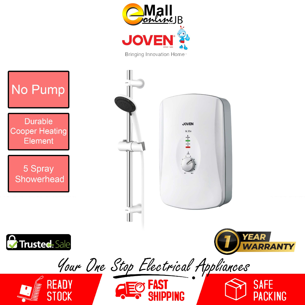 JOVEN SL30E Instant Water Heater No Pump | Shopee Malaysia