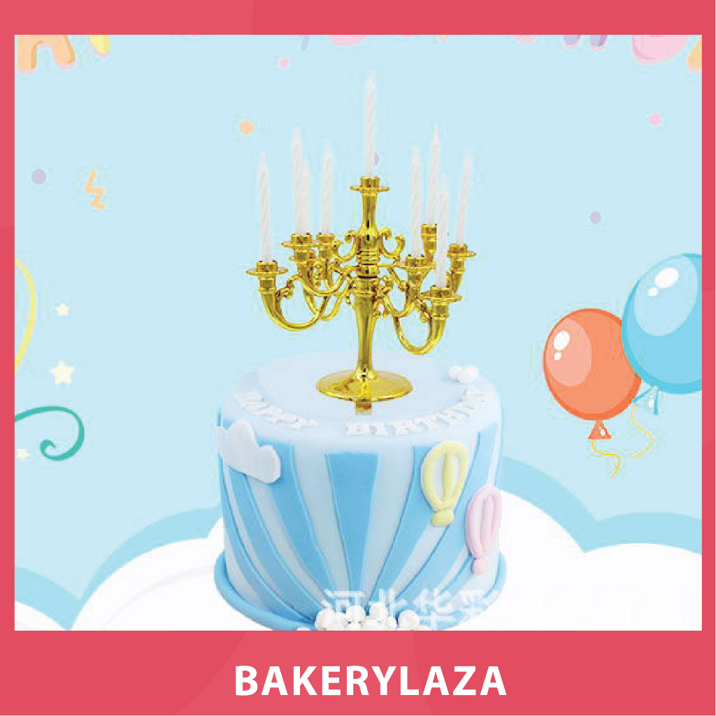 Colorful Candle Cake Decoration Topper Box Stand Wedding Anniversary ...