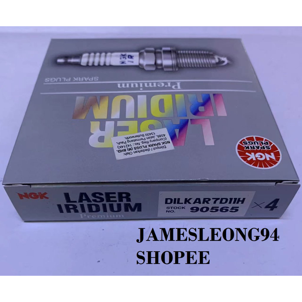 ORIGINAL DILKAR7D11H (90565) NGK LASER IRIDIUM TWIN TIP SPARK PLUG ...
