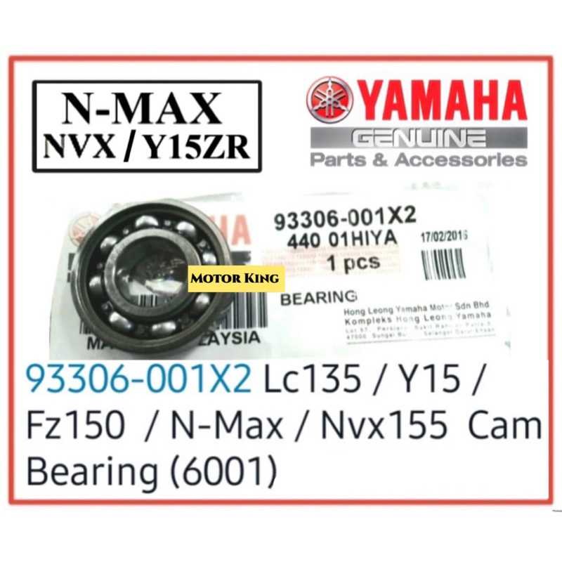 Camshaft Cam Bearing (6001) Original HLY Yamaha LC135 / Y15 Y15ZR