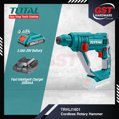 Total Rotary Hammer Drill 20V Liion Cordless Rotary Hammer Drill