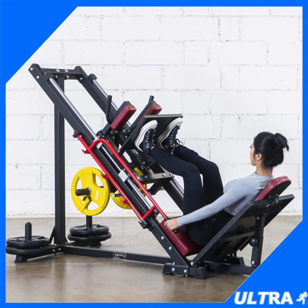 45° Leg Press Hack Squat Machine Plate Loaded Hamstrings Glutes
