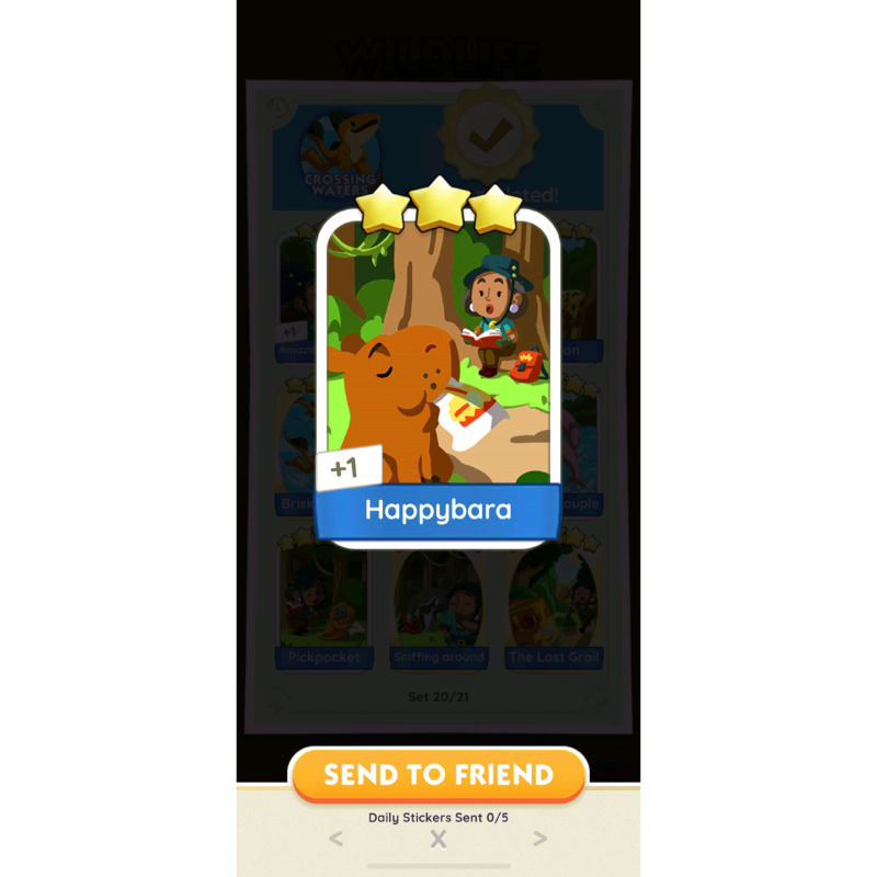 HAPPYBARA MONOPOLY GO STICKER | Shopee Malaysia