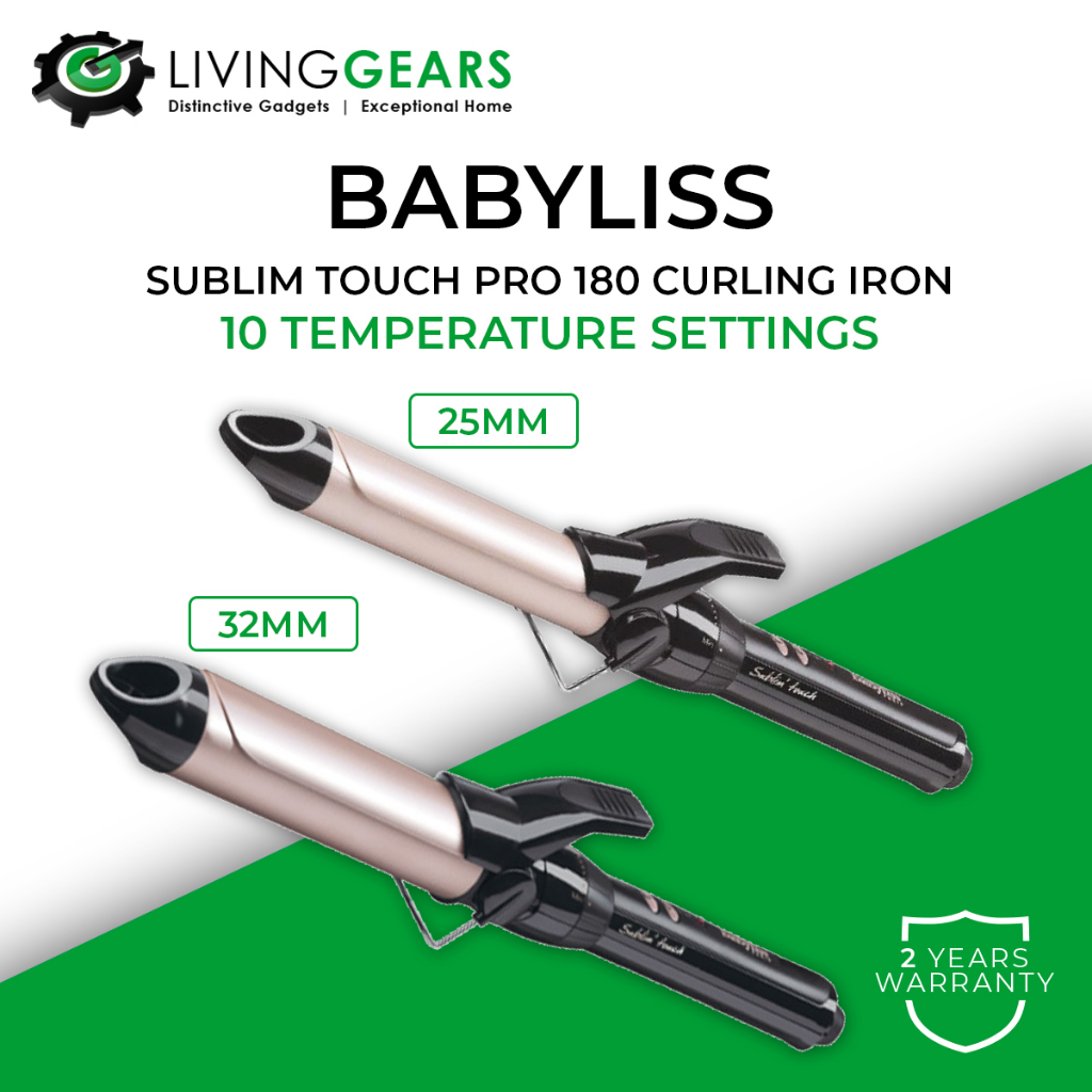 BABYLISS Sublim Touch Pro 180 Hair Curling Iron 25mm 32mm C325E C332E Shopee Malaysia