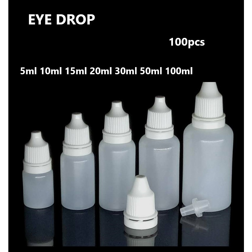 Eye drop dropper / Eye drop squeezable plastic empty bottle (5ml/10ml ...